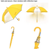 Kids Safety Umbrella with Reflective Tape & Transparent Window - Fun and Secure Design