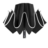 Reverse Folding LED Umbrella - Windproof Inverted Travel Umbrella with Reflective Design, Lightweight Automatic Umbrella