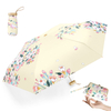  Mini Umbrella With Case Small Compact UV Sun Protection Sun Pocket Umbrella