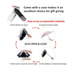  Ultra-Light Umbrella Reverse Folding Umbrella - Black UV Umbrella for Sun and Rain 