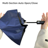 Multi-Section Auto Open/Close Wind-Resistant Umbrella 63CM
