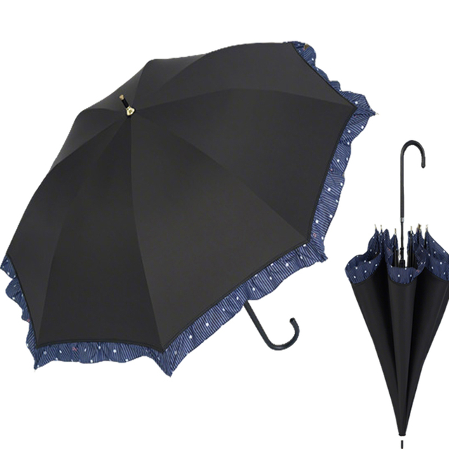 Long Umbrella - Lace Edging for Both sun and Rain