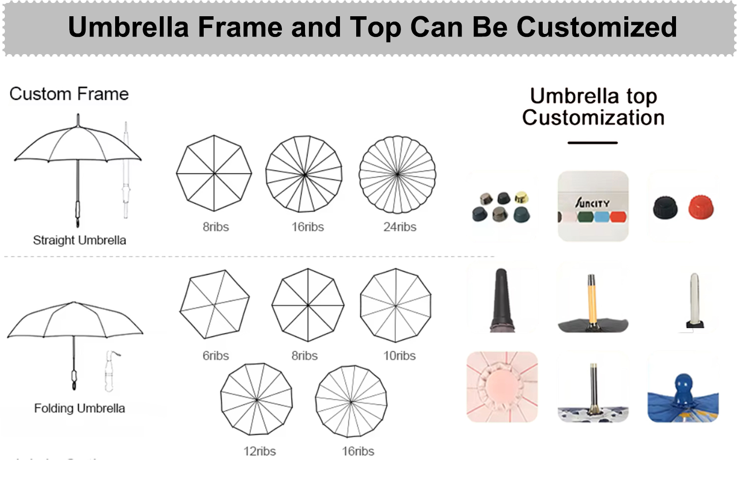 4.Umbrella Frame and top