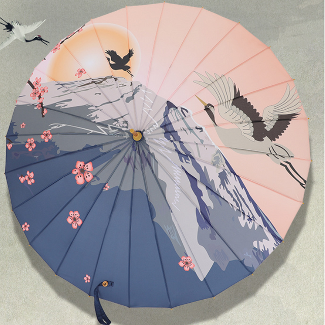 24-Rib Long Handle Umbrella Chinese cultural gift