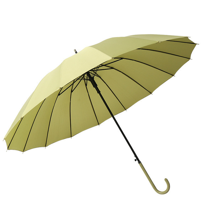 Two tone Windproof Large Straight Umbrella for Rain