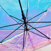Colorful Laser Transparent Umbrella – Your UPF50+ Shield Against Rain & Sun