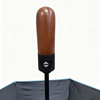 Compact Foldable Umbrella with Wood Handle & Windproof 