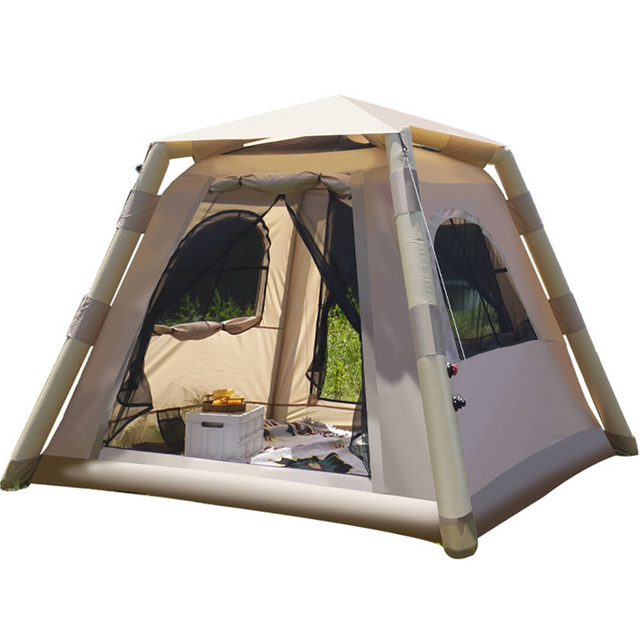 4-6Person Inflatable Tent with 2 Doors & 2 Windows – Inflatable Camping Tent Air Tent for Family