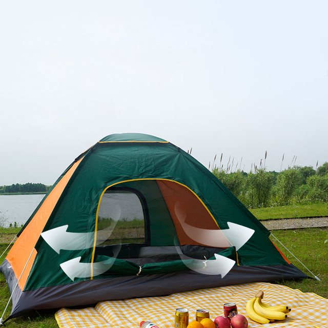 2-Sec Quick Pop Tent – Instant Throw Setup, Fits 3-4