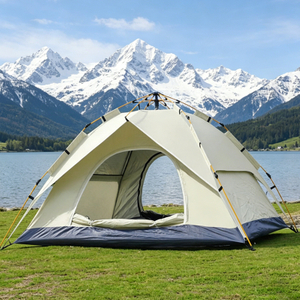 Portable 3-4 Person Pop Up Tent – Automatic Quick Setup Waterproof for Outdoor Camping